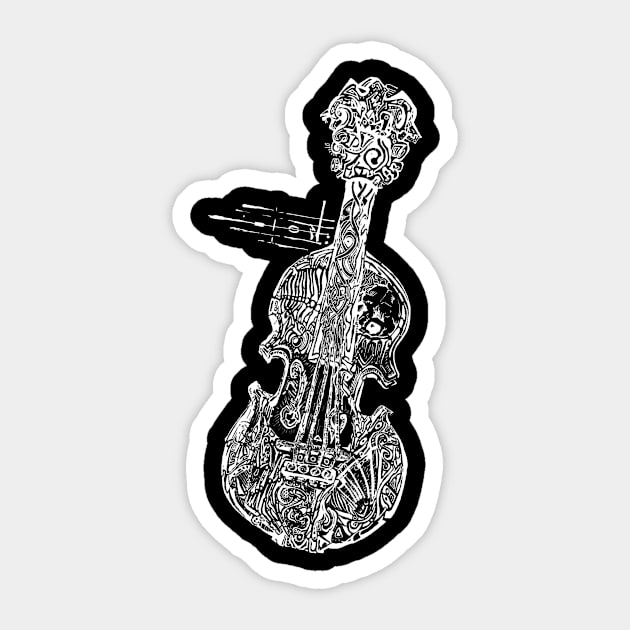 Strings in the Mind Sticker by Mad Clare